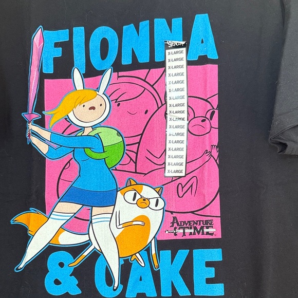 Adventure Time Black T-Shirt Fiona - Picture 2 of 4